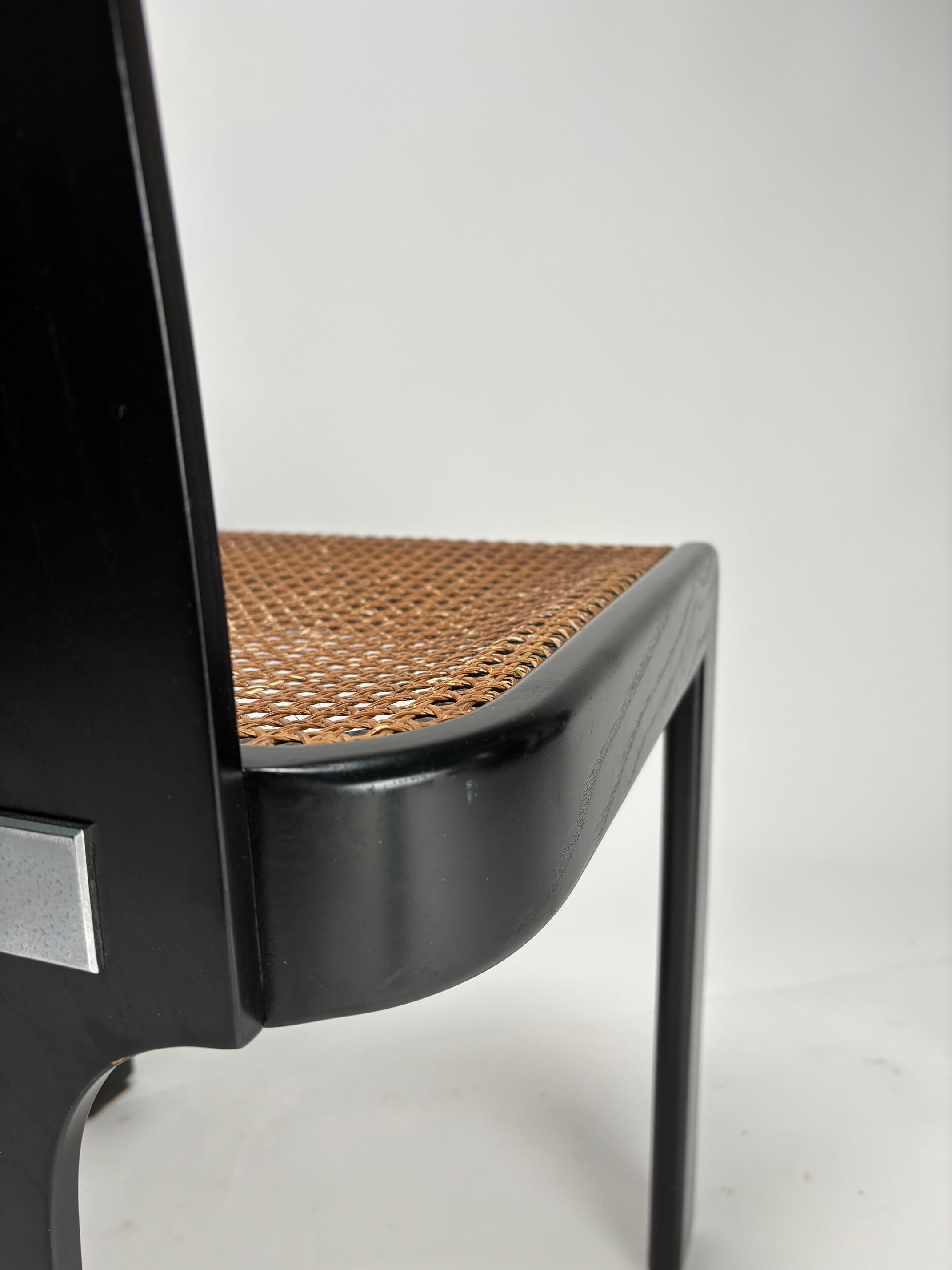 Sillas de comedor modernas italianas de Pierluigi Molinari para Pozzi Milano, Italia Años 70 en Bueno estado para la venta en Argelato, BO