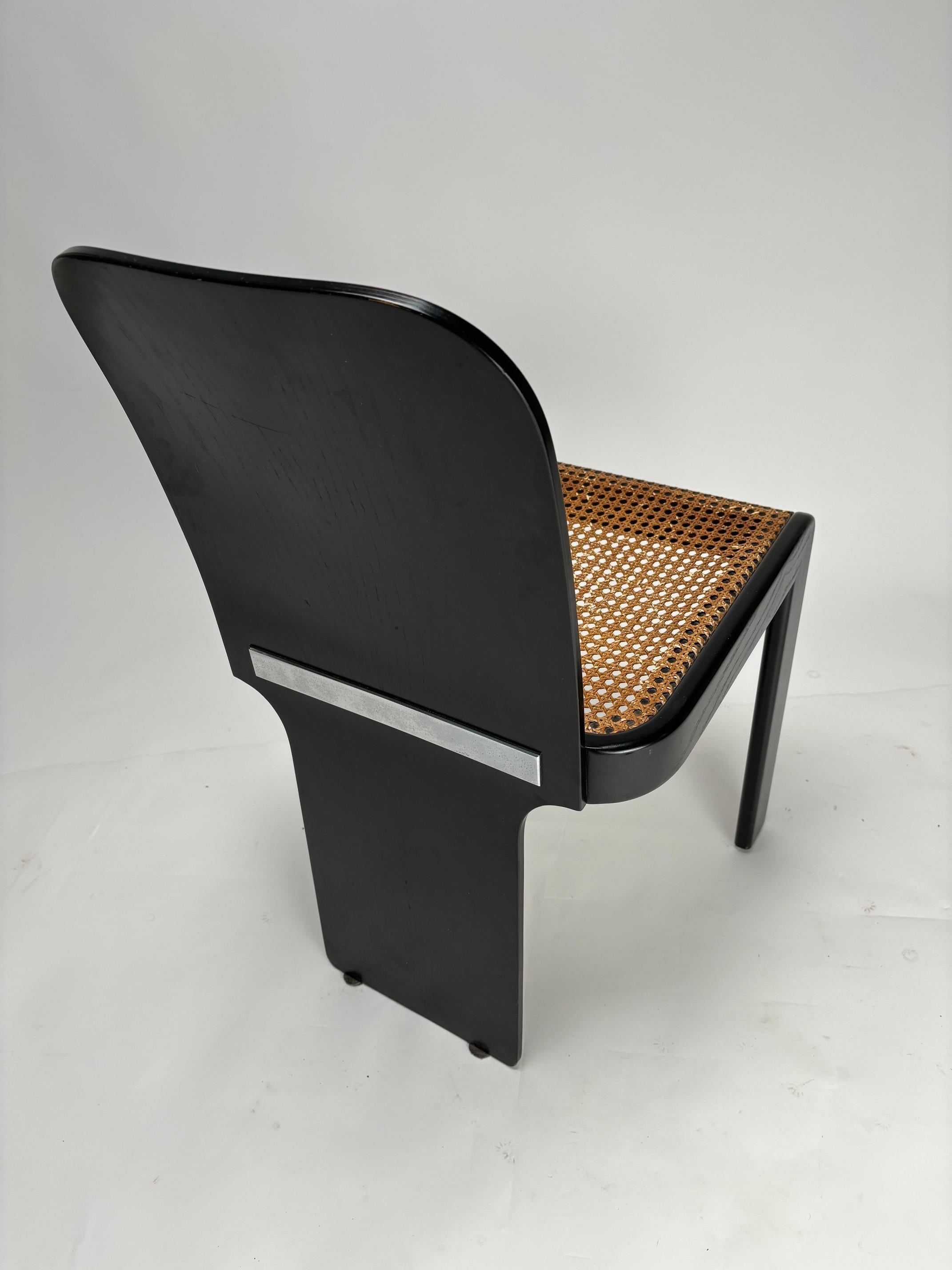 Sillas de comedor modernas italianas de Pierluigi Molinari para Pozzi Milano, Italia Años 70 finales del siglo XX en venta