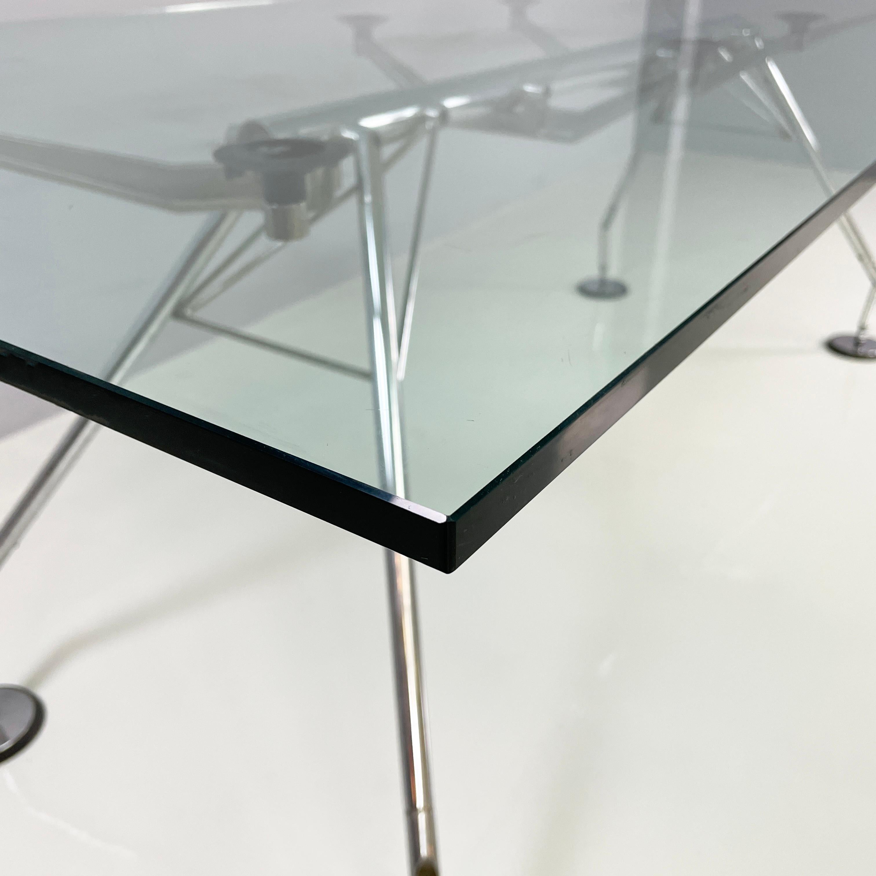 Late 20th Century Italian modern Dining or desk table Nomos by Norman Foster for Tecno, 1970s For Sale