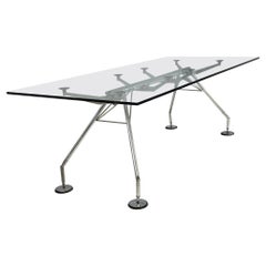 Table de salle à manger ou de bureau moderne italienne Nomos de Norman Foster pour Tecno, 1970