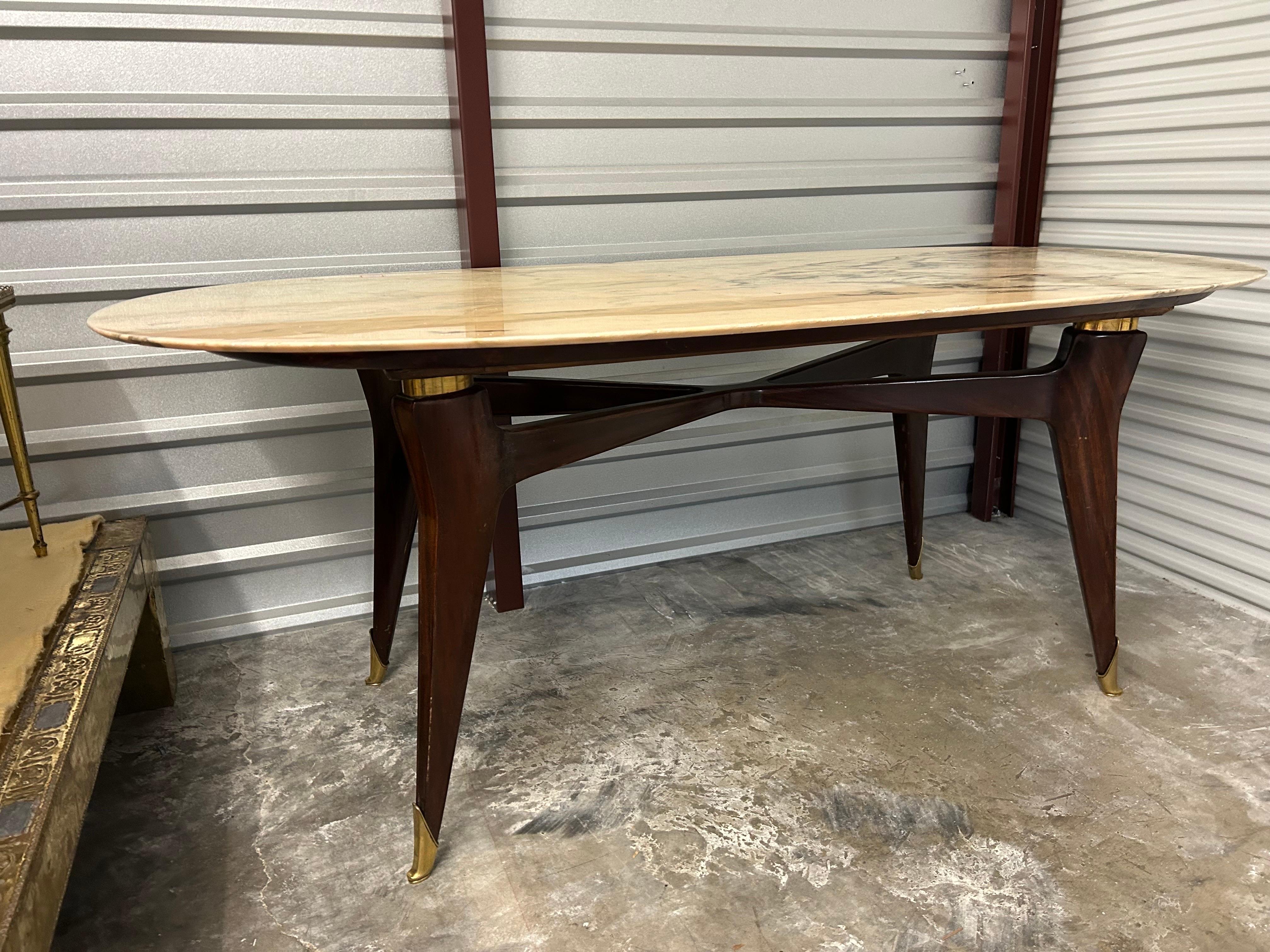 Table de salle à manger italienne par Ico Parisi Bon état - En vente à Houston, TX