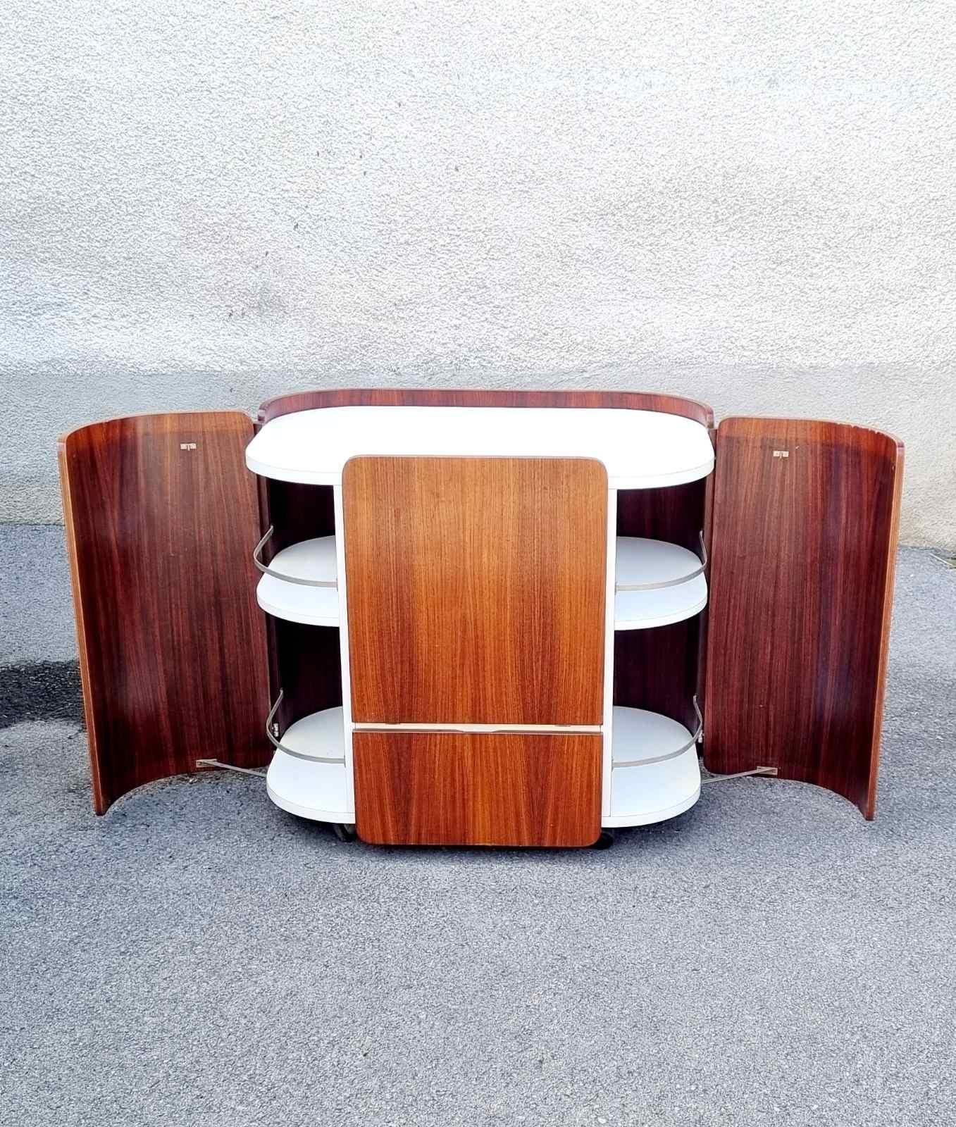 Moderner italienischer Barwagen im modernen Stil von Carlo De Carli für Fiarm Scorze, Italien, 1960er Jahre im Angebot 6