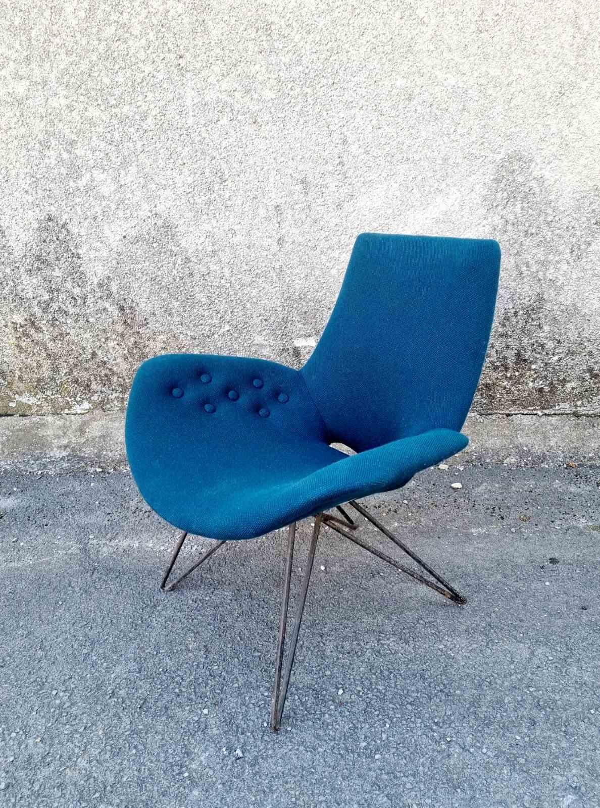Fauteuil moderne italien attribué à Augusto Bozzi pour Saporiti, Italie, années 60 en vente 1