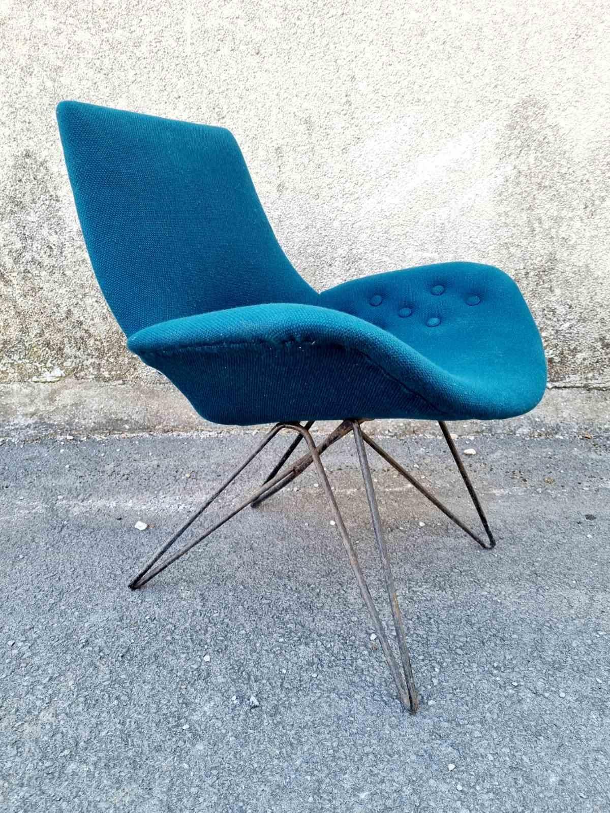 Fauteuil moderne italien attribué à Augusto Bozzi pour Saporiti, Italie, années 60 en vente 2