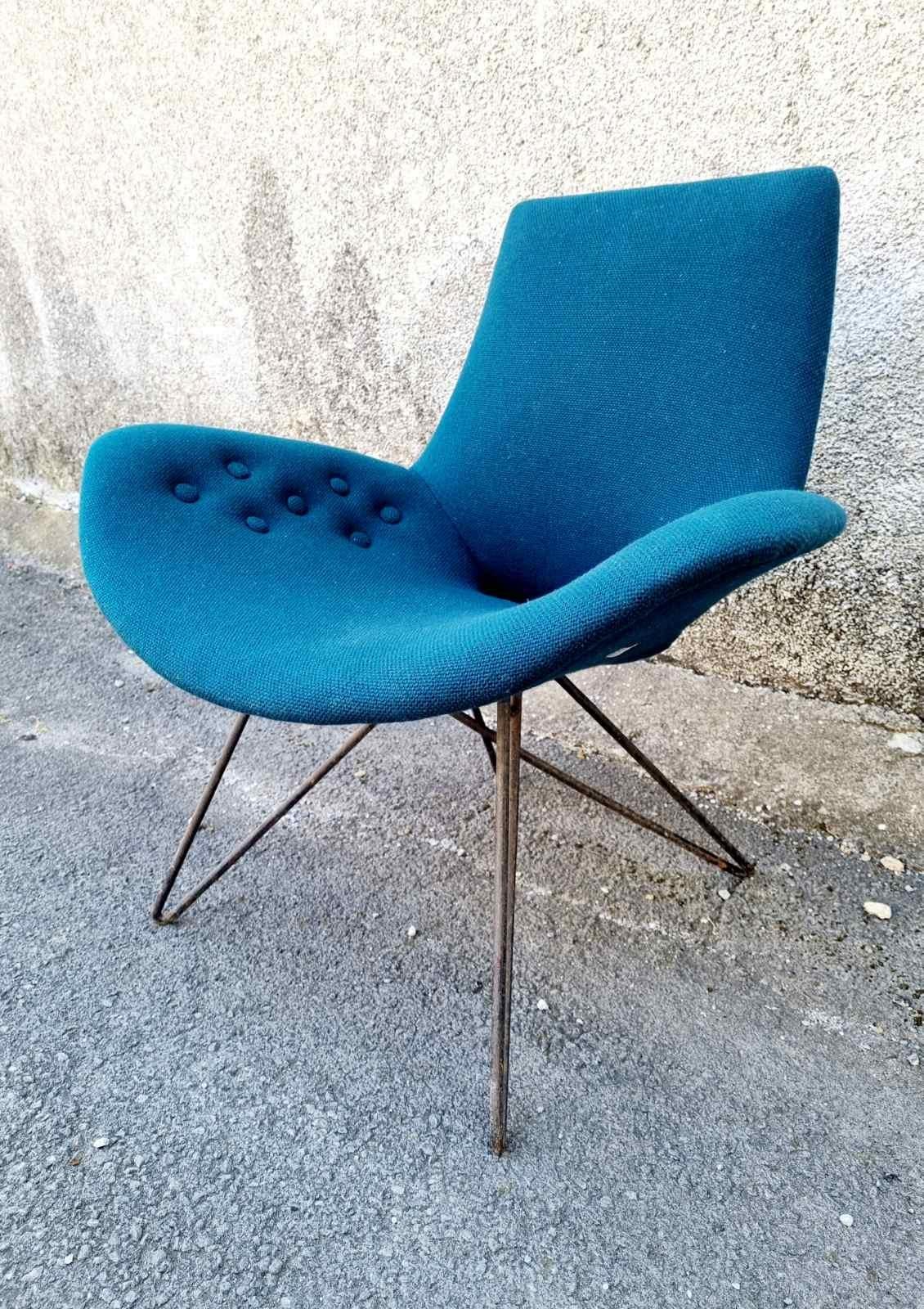 Fauteuil moderne italien attribué à Augusto Bozzi pour Saporiti, Italie, années 60 en vente 3