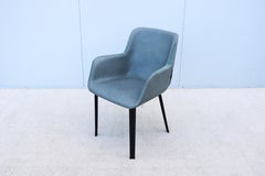 Italienischer moderner italienischer Ledersessel Emanuel Gargano & Anton Cristell für Amura Panis