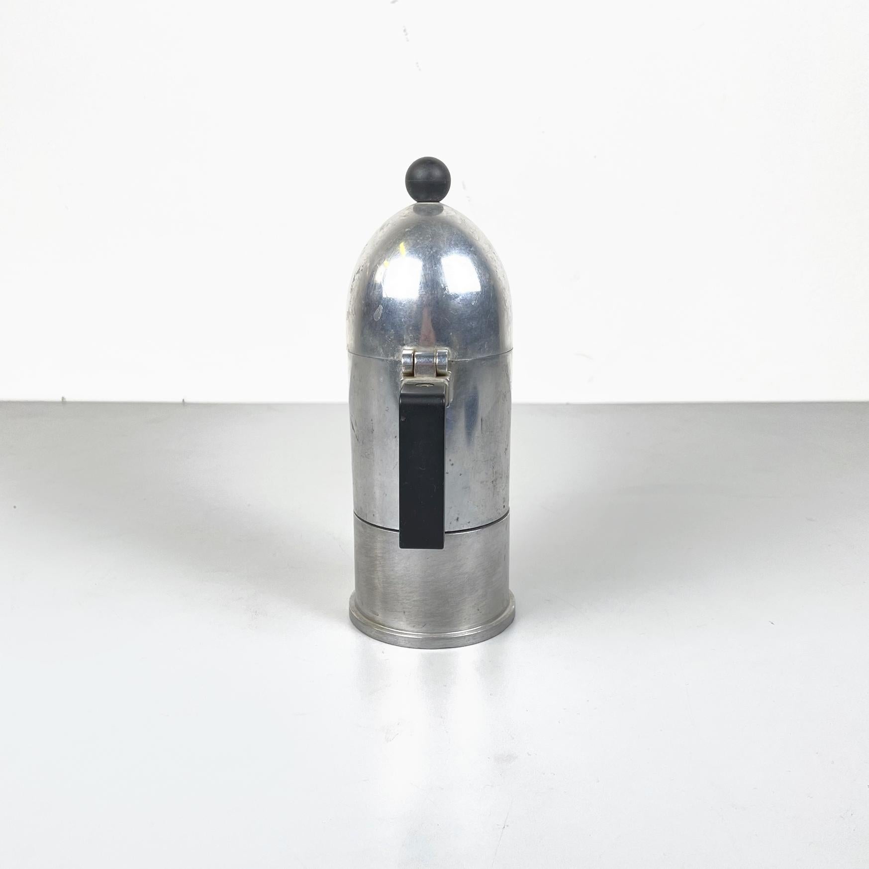 Aluminum Italian Modern Espresso Coffee Maker La Cupola by Aldo Rossi for Alessi, 1990s For Sale