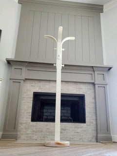 Italian Mid-Century Modern Ettore Sottsass White Bentwood Coat Rack Stand