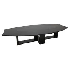 Italian Modern Executive Table, Black Finish - Ianus Collection by Tecno, 1994