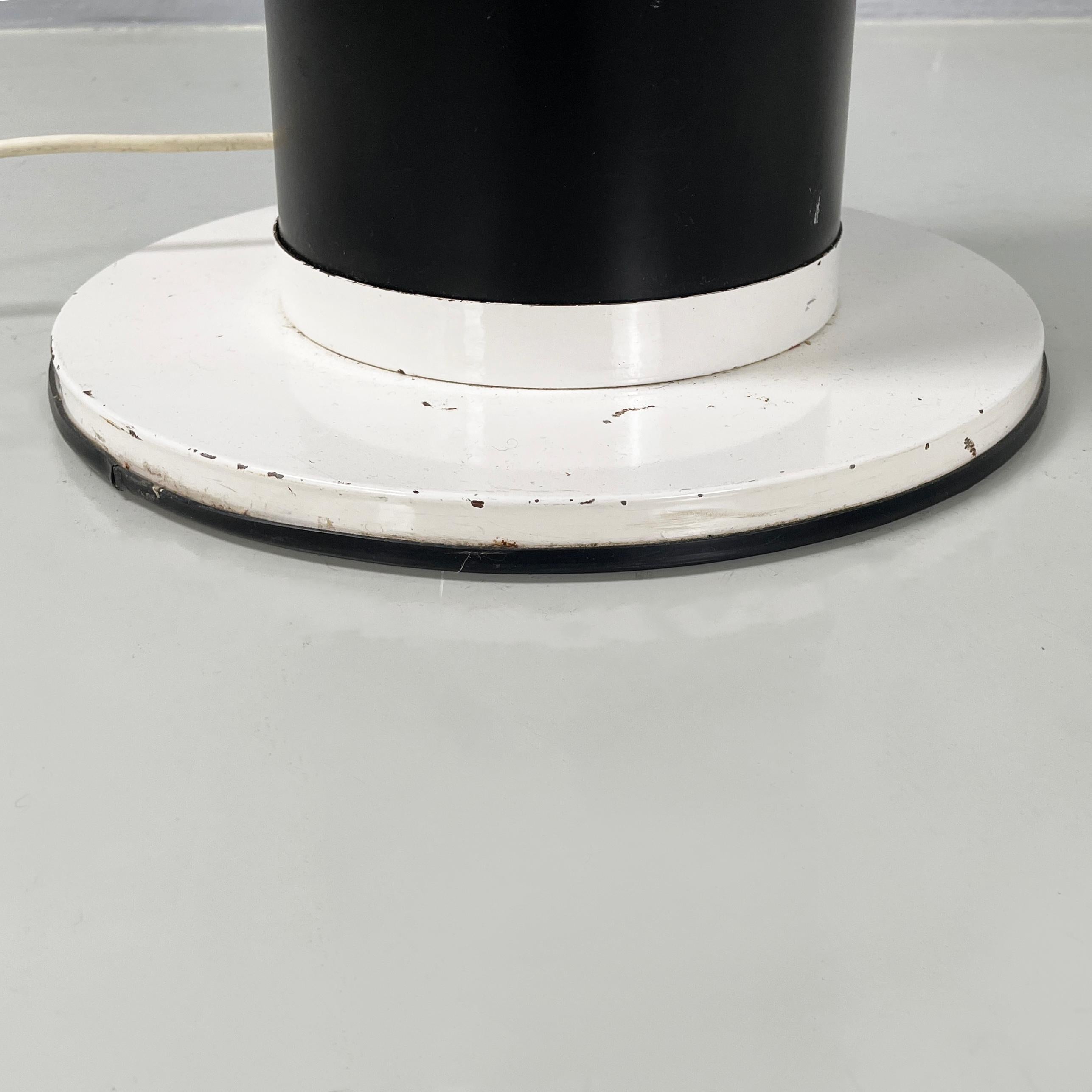Italian modern Floor lamp in opaline glass metal plastic by Gino Vistosi, 1970s For Sale 9