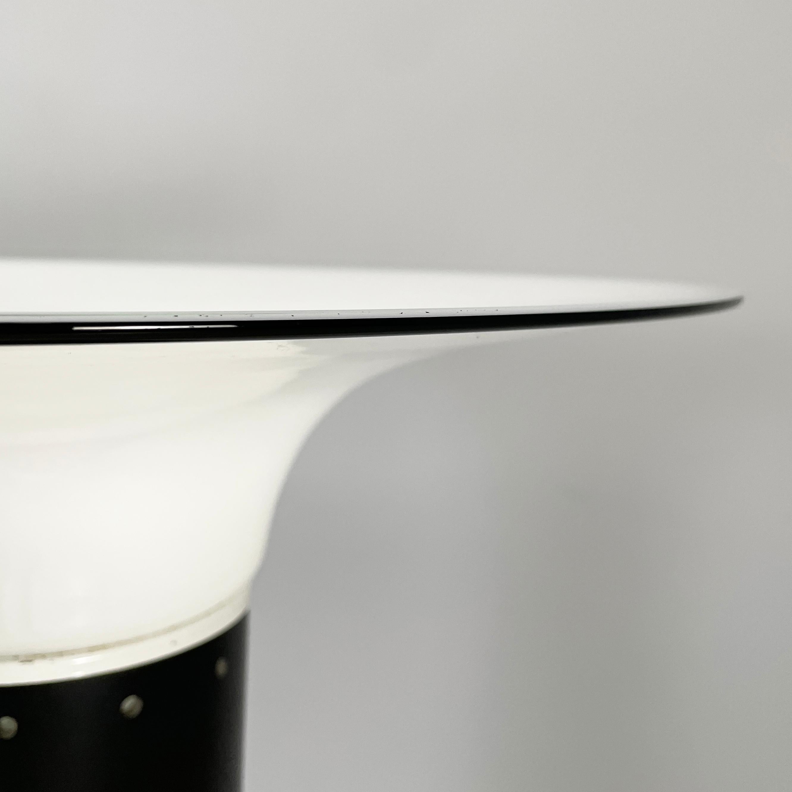 Italian modern Floor lamp in opaline glass metal plastic by Gino Vistosi, 1970s For Sale 1