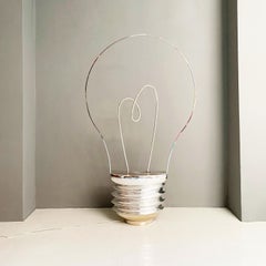 Italian Modern Floor Lamp in the Shape of a Stylized Light Bulb, 1990s