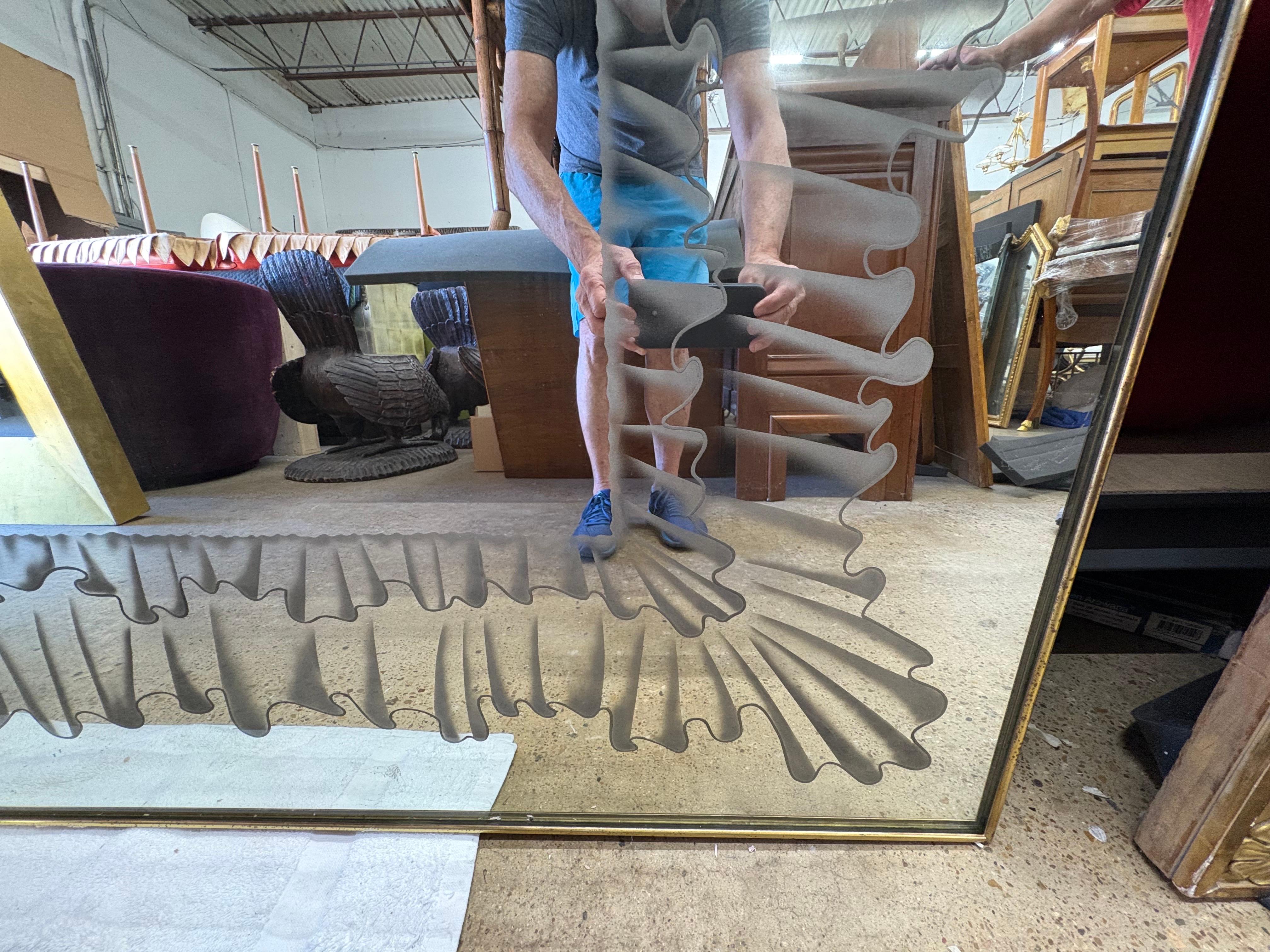 Italian Modern Fontana Arte Attributed Mirror en vente 2