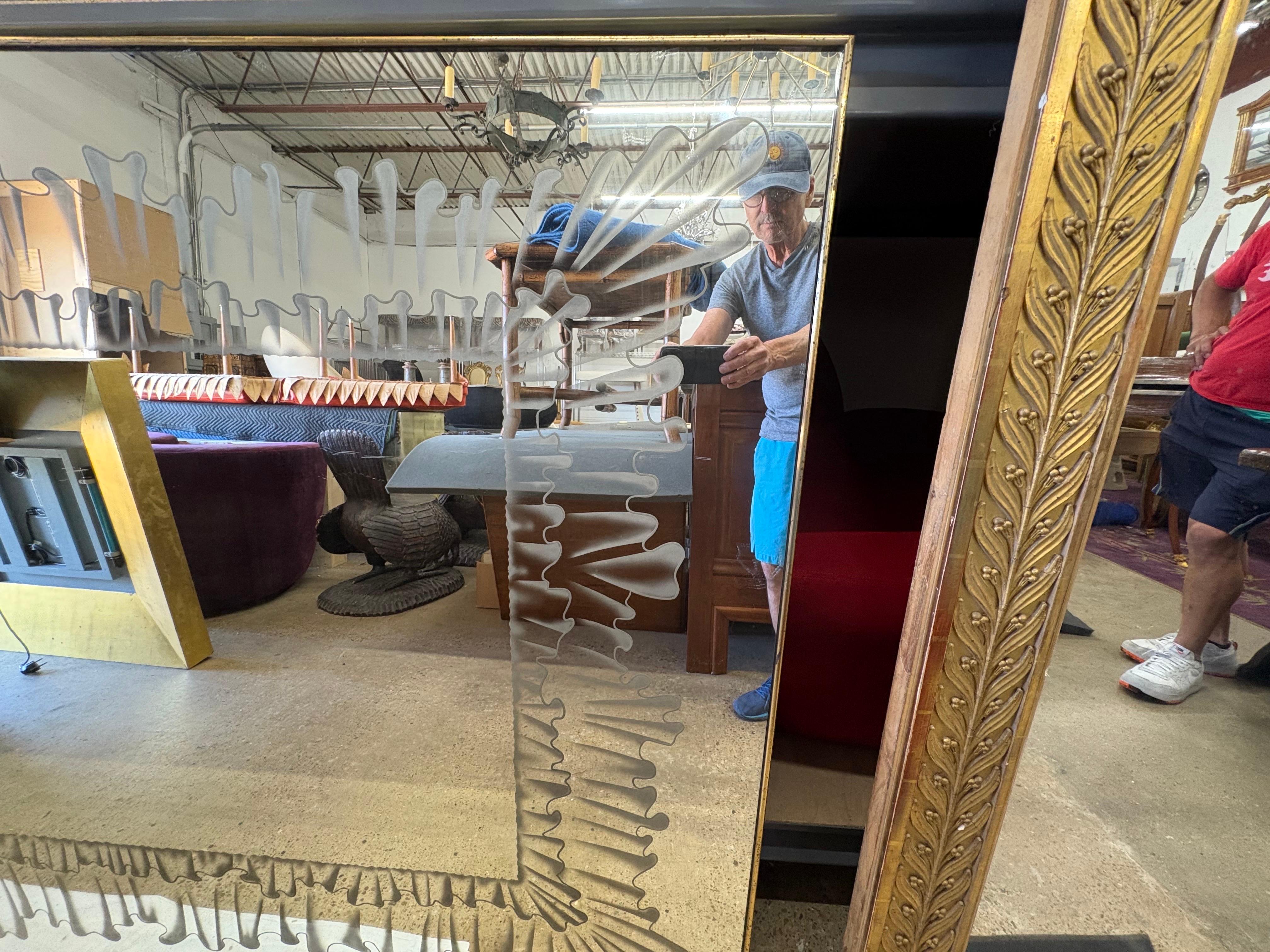 Italian Modern Fontana Arte Attributed Mirror en vente 3