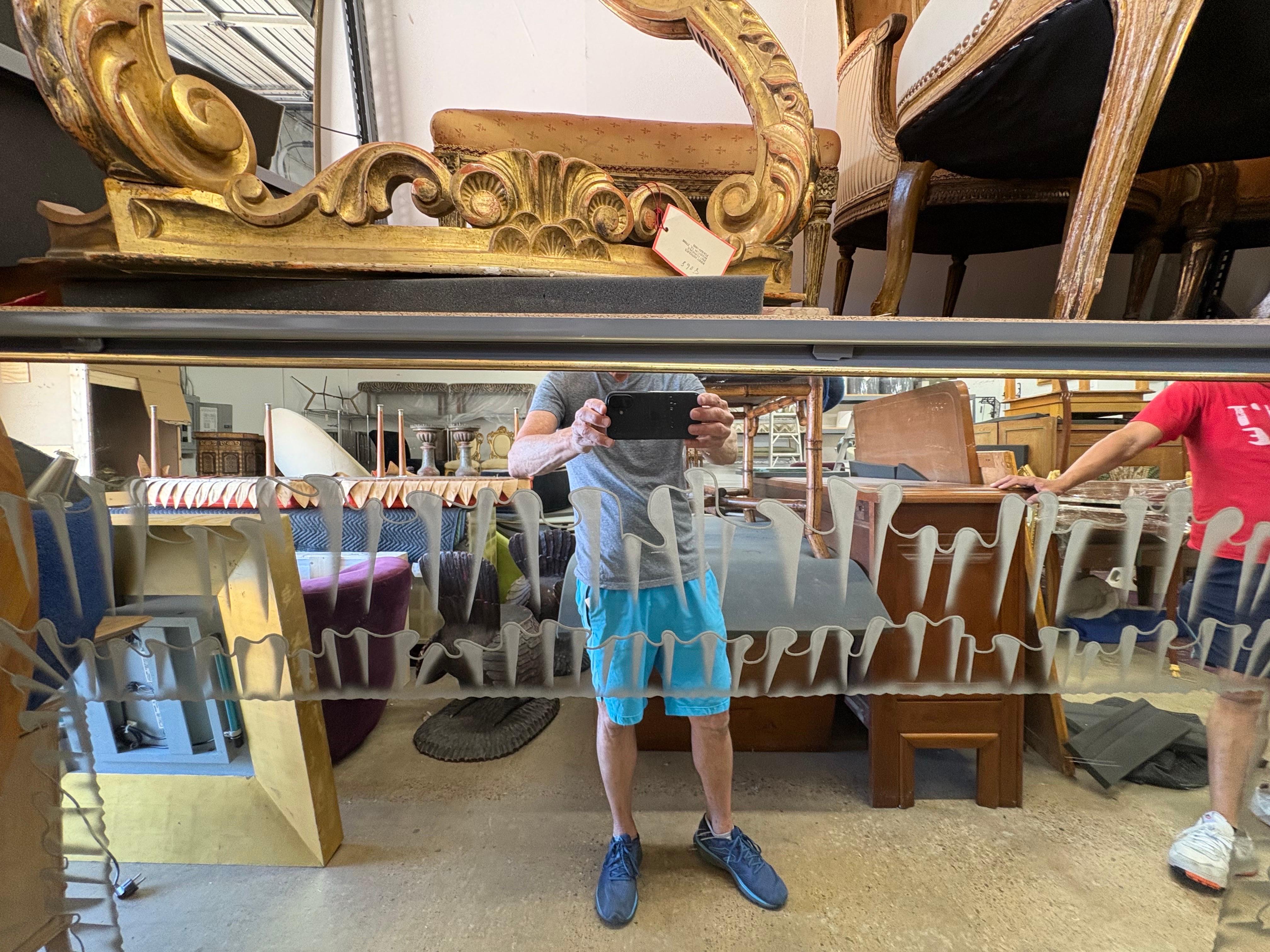 Italian Modern Fontana Arte Attributed Mirror en vente 4