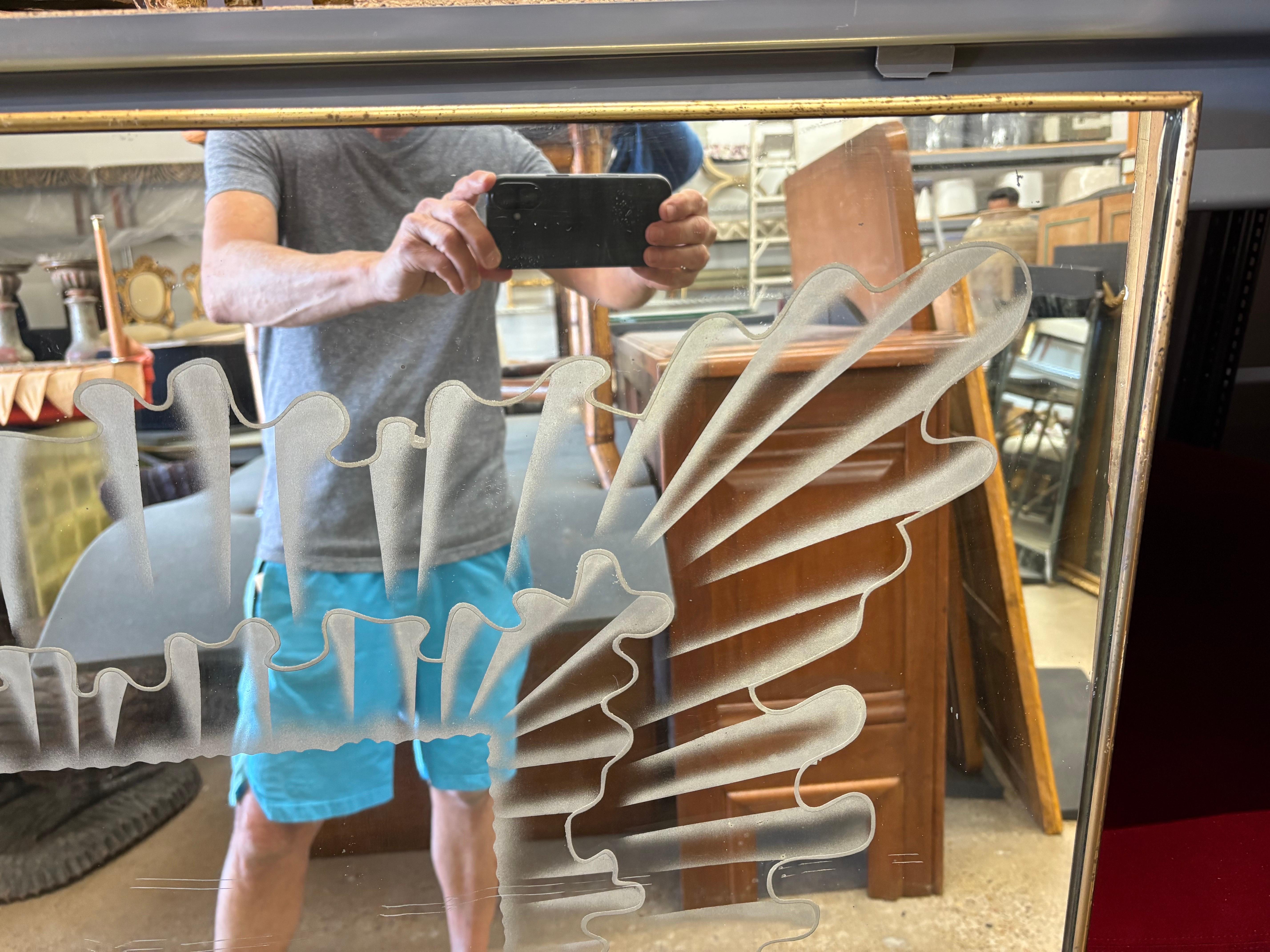 Italian Modern Fontana Arte Attributed Mirror en vente 1