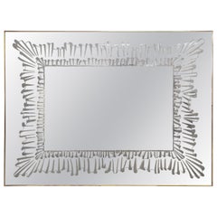 Italian Modern Fontana Arte Attributed Mirror