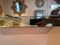 Italian Modern Fontana Arte Inspired Beveled Mirror