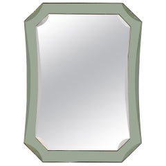 Italian Modern Fontana Arte Inspired Beveled Mirror