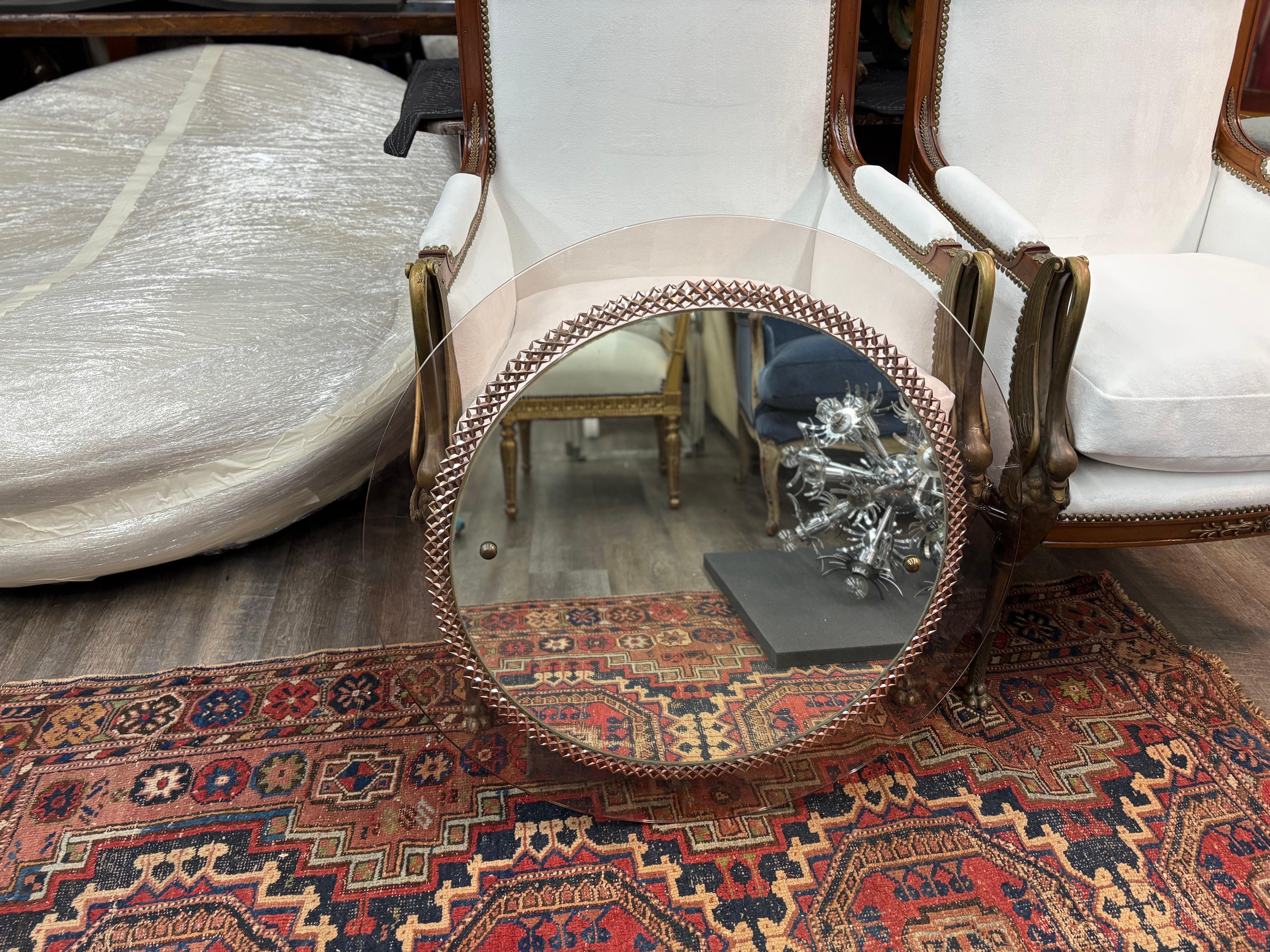 Miroir moderne italien inspiré de Fontana Arte en vente 3