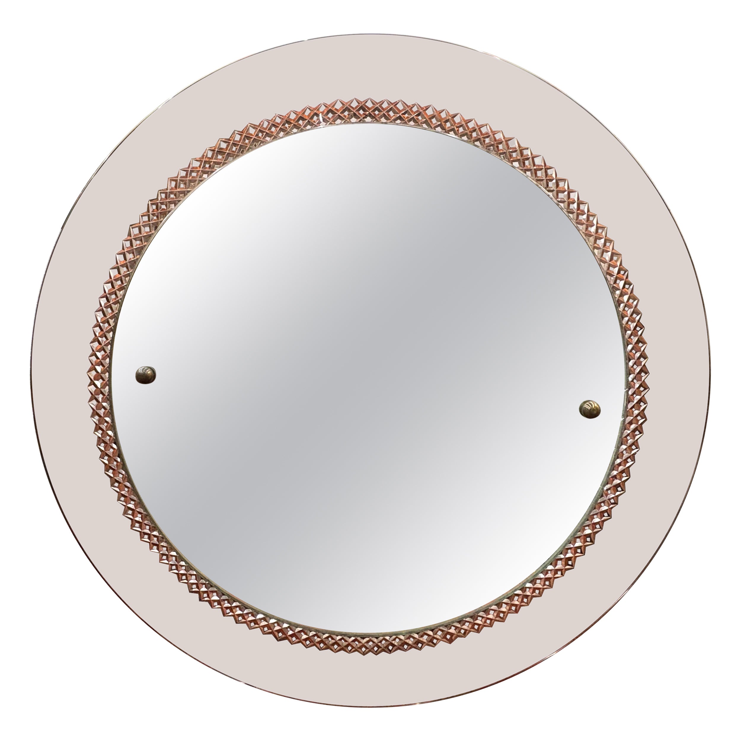 Italian Modern Fontana Arte Inspired Mirror