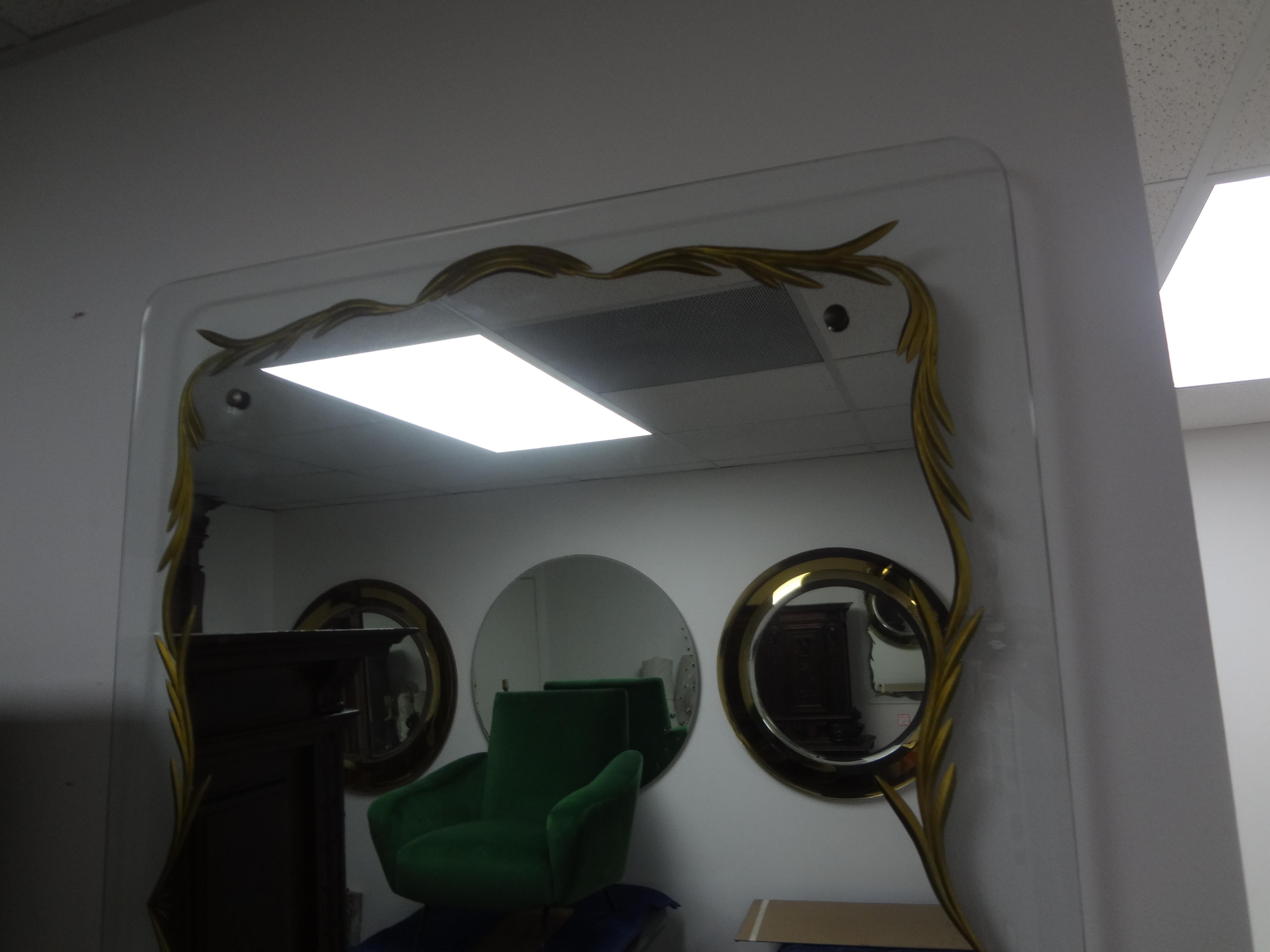 Italienischer moderner Spiegel im Fontana-Arte-Stil im Angebot 1