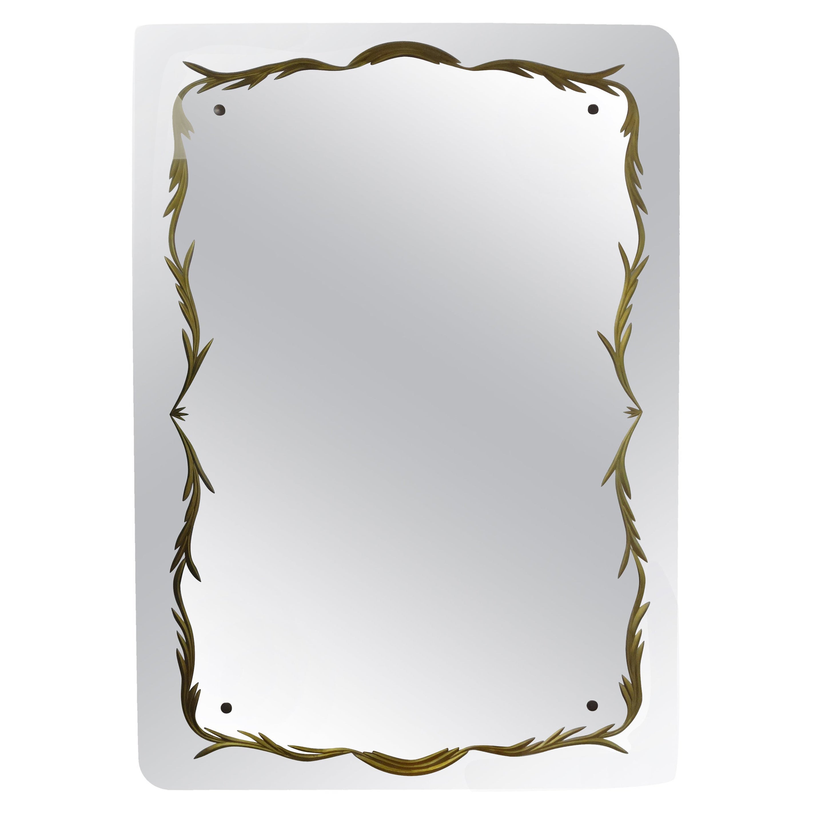 Italian Modern Fontana Arte Style Mirror For Sale