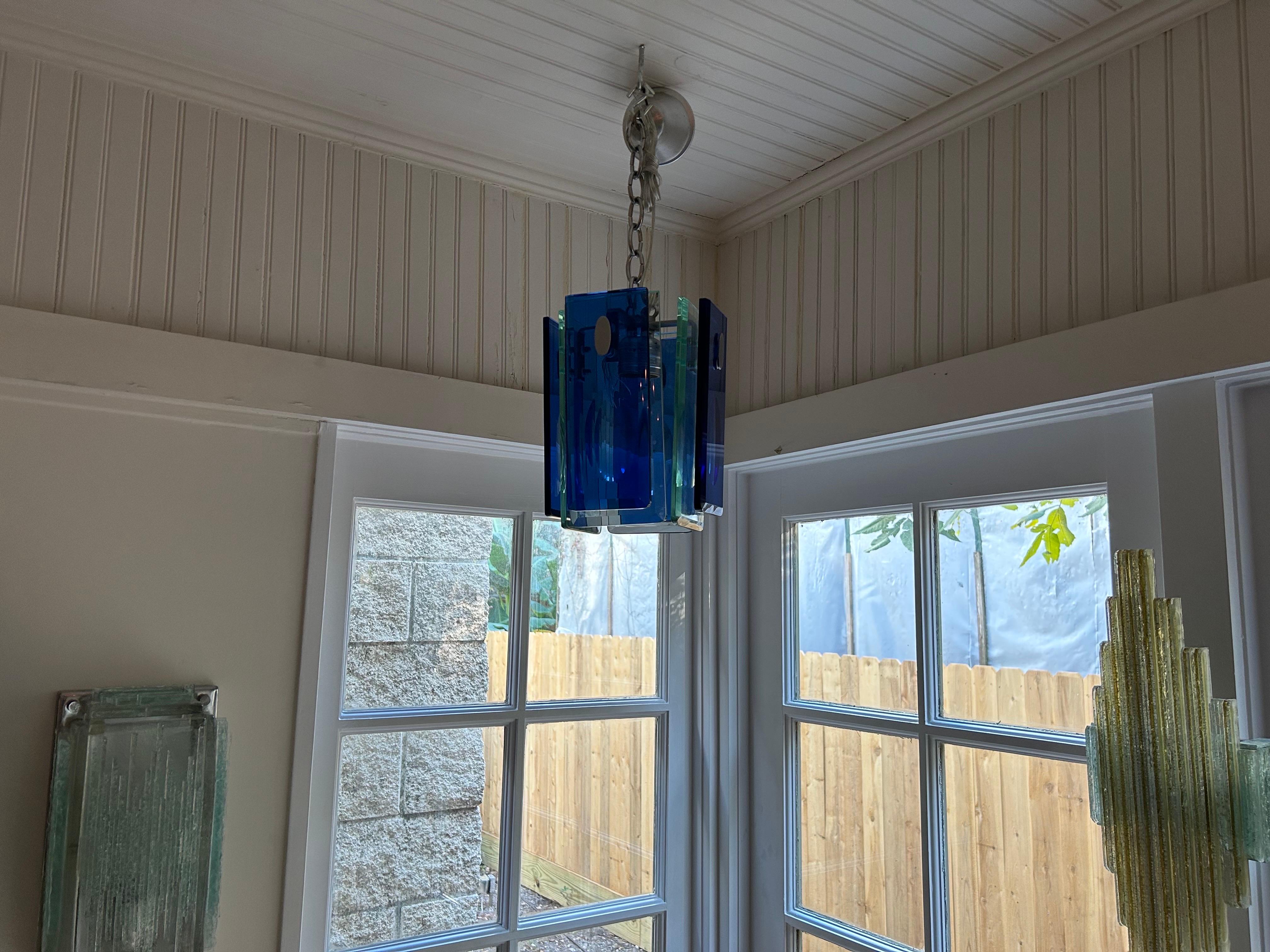 Italian Modern Fontana Arte Style Pendant Or Lantern For Sale 4
