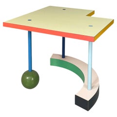 Italian modern formica coffe table Hollywood by Peter Shire for Memphis, 1983