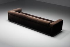 Italienisches modernes italienisches Viersitzer-Sofa D120 von Borsani & Bonetti für Tecno, Samt, 1966