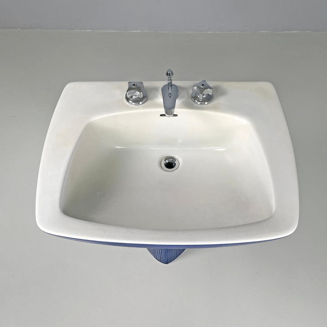 Italienischer moderner blauer Gardena-Keramikgefäß aus Keramik von Antonia Campi Richard Ginori, 1970er Jahre im Angebot 4