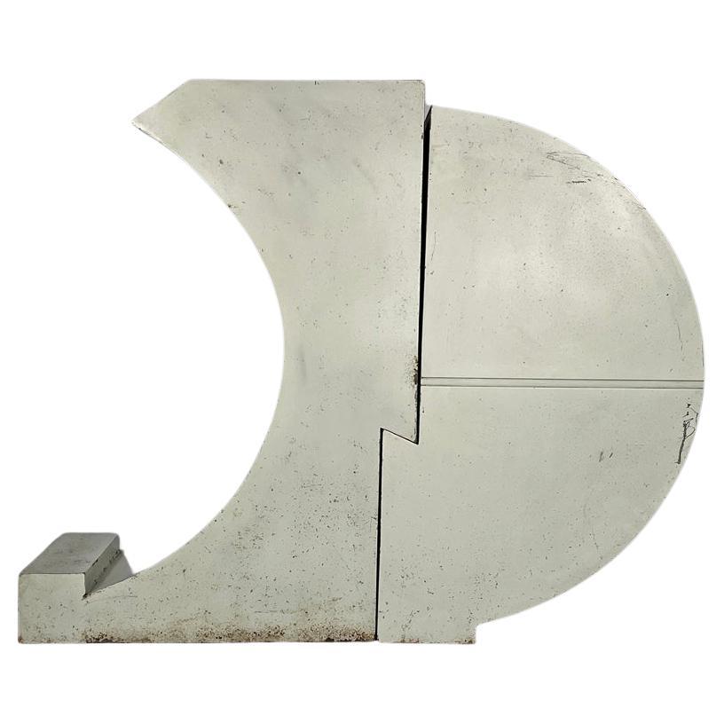 Italian modern geometric metal sculpture by Edmondo Cirillo, 1970s For Sale