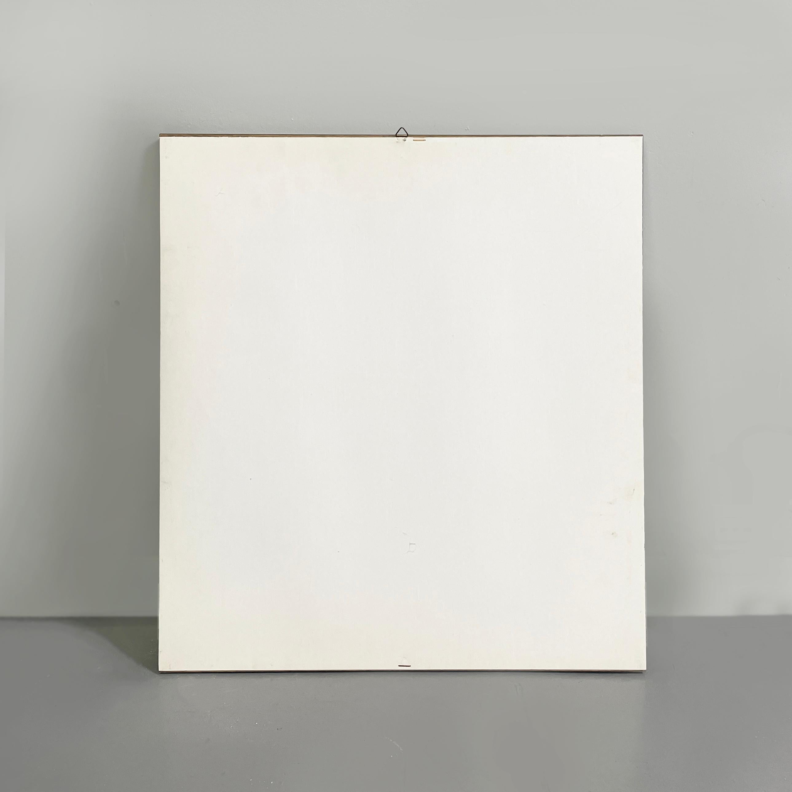 Peinture sur papier moderne italienne géométrique et abstraite, années 1990 en vente 5