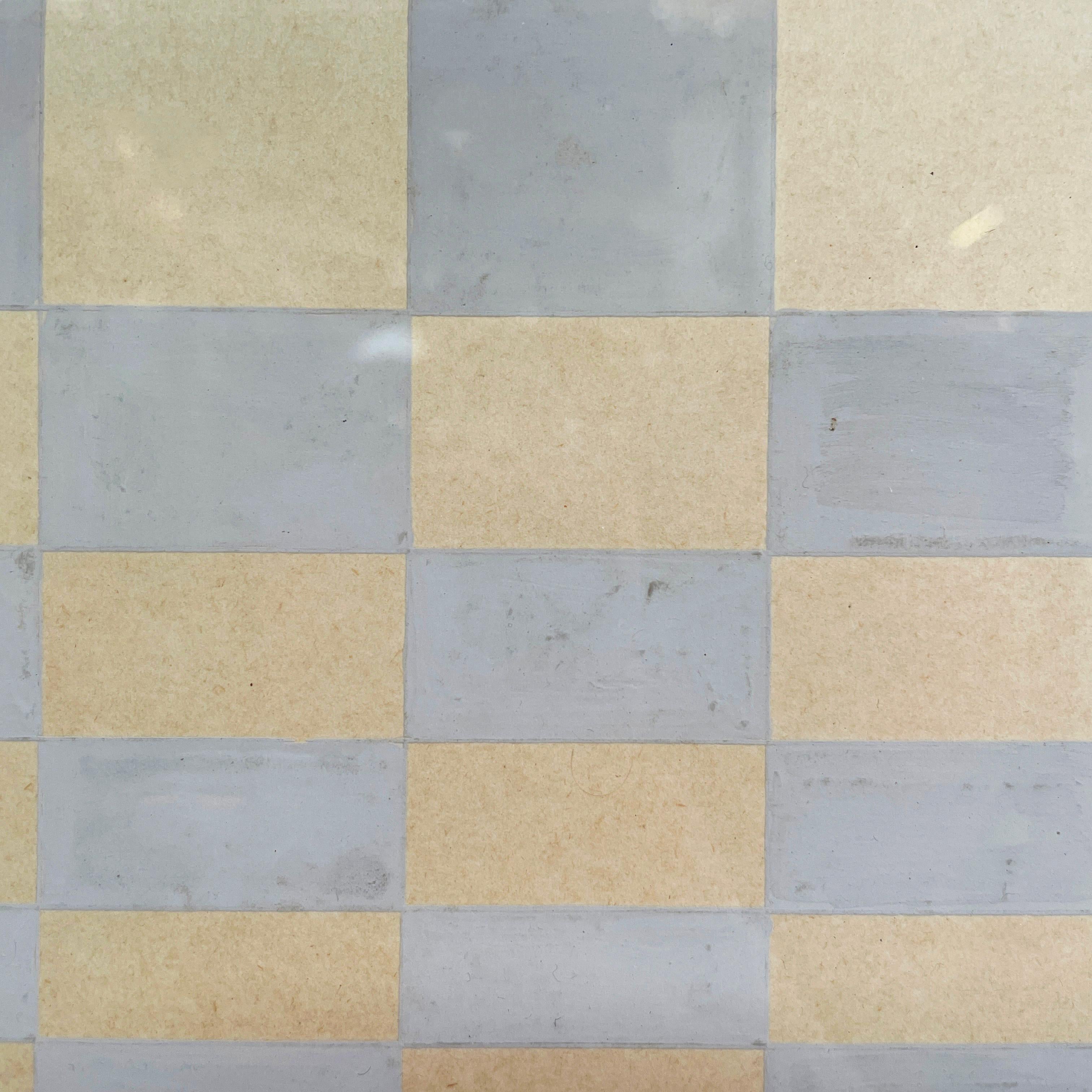 Fin du 20e siècle Peinture sur papier moderne italienne géométrique et abstraite, années 1990 en vente
