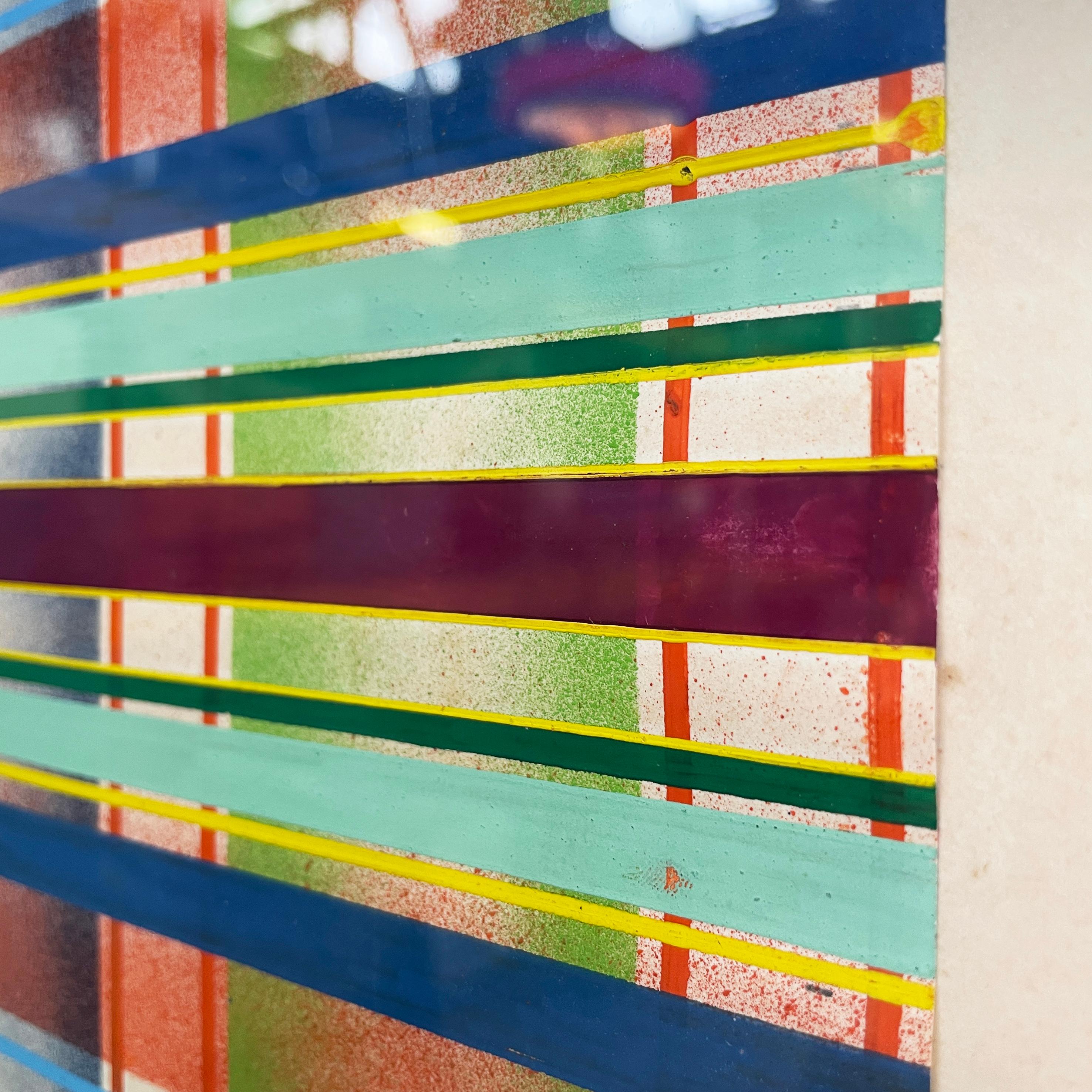 Italiano moderno Pintura geométrica y abstracta sobre papel, años 90 finales del siglo XX en venta