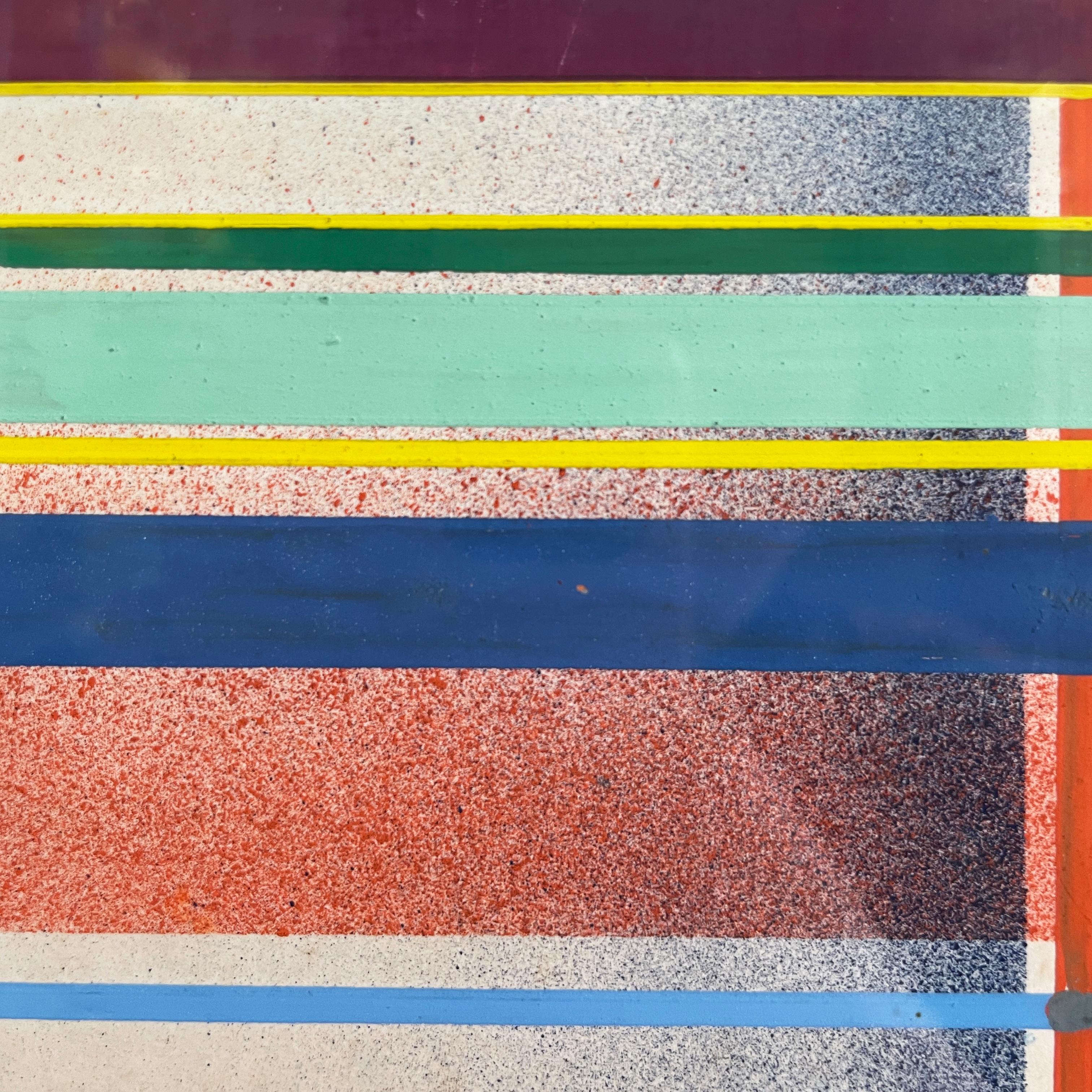 Italiano moderno Pintura geométrica y abstracta sobre papel, años 90 en venta 1