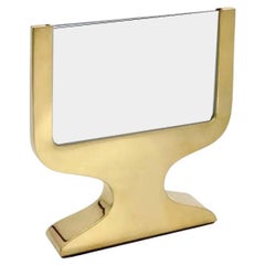 Italian Modern Gilt  Silver Double Picture Frame, Equilibrium Gold 