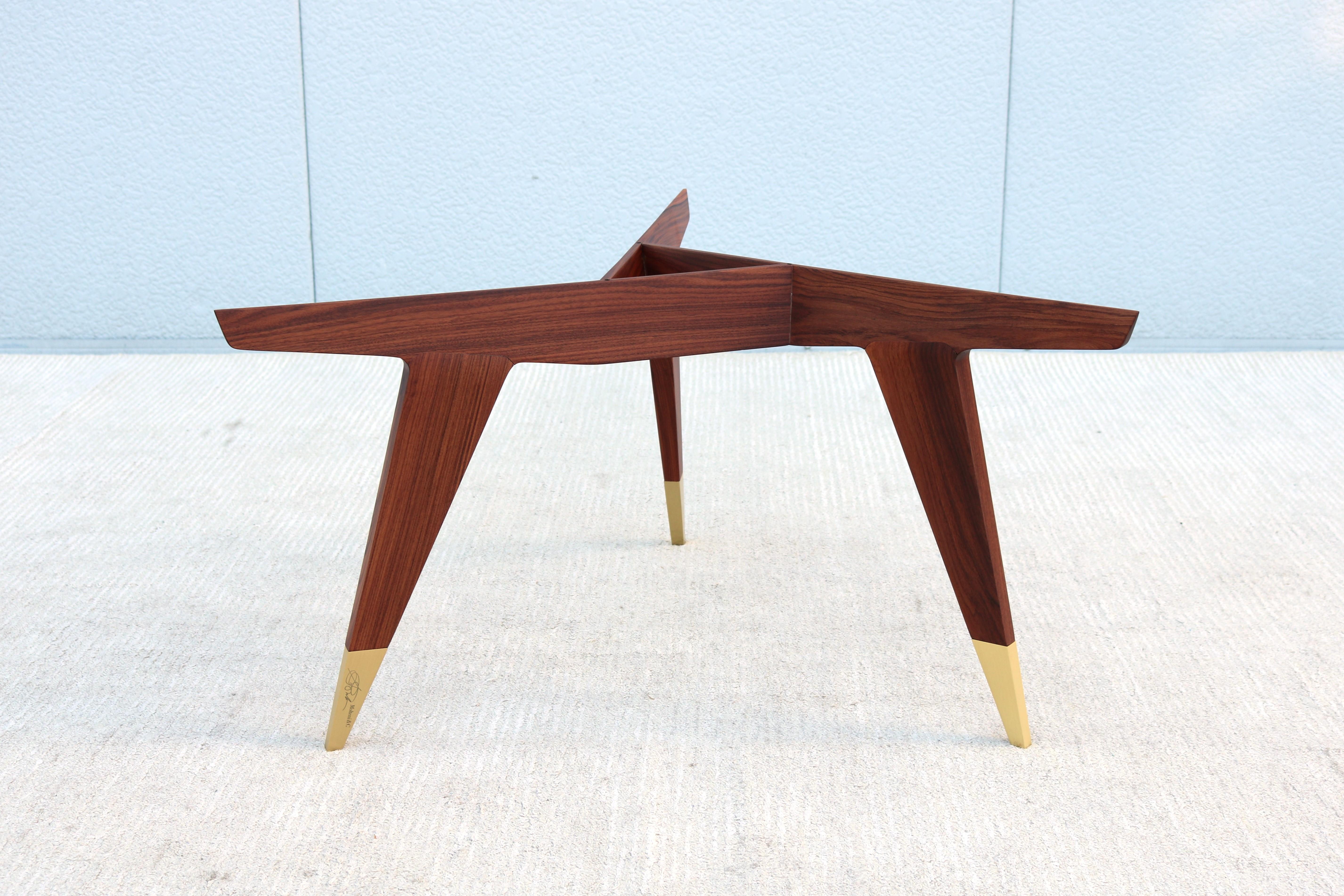 Italian Modern Gio Ponti for Molteni&C D.552.2 Coffee Table in Rosewood & Glass 8