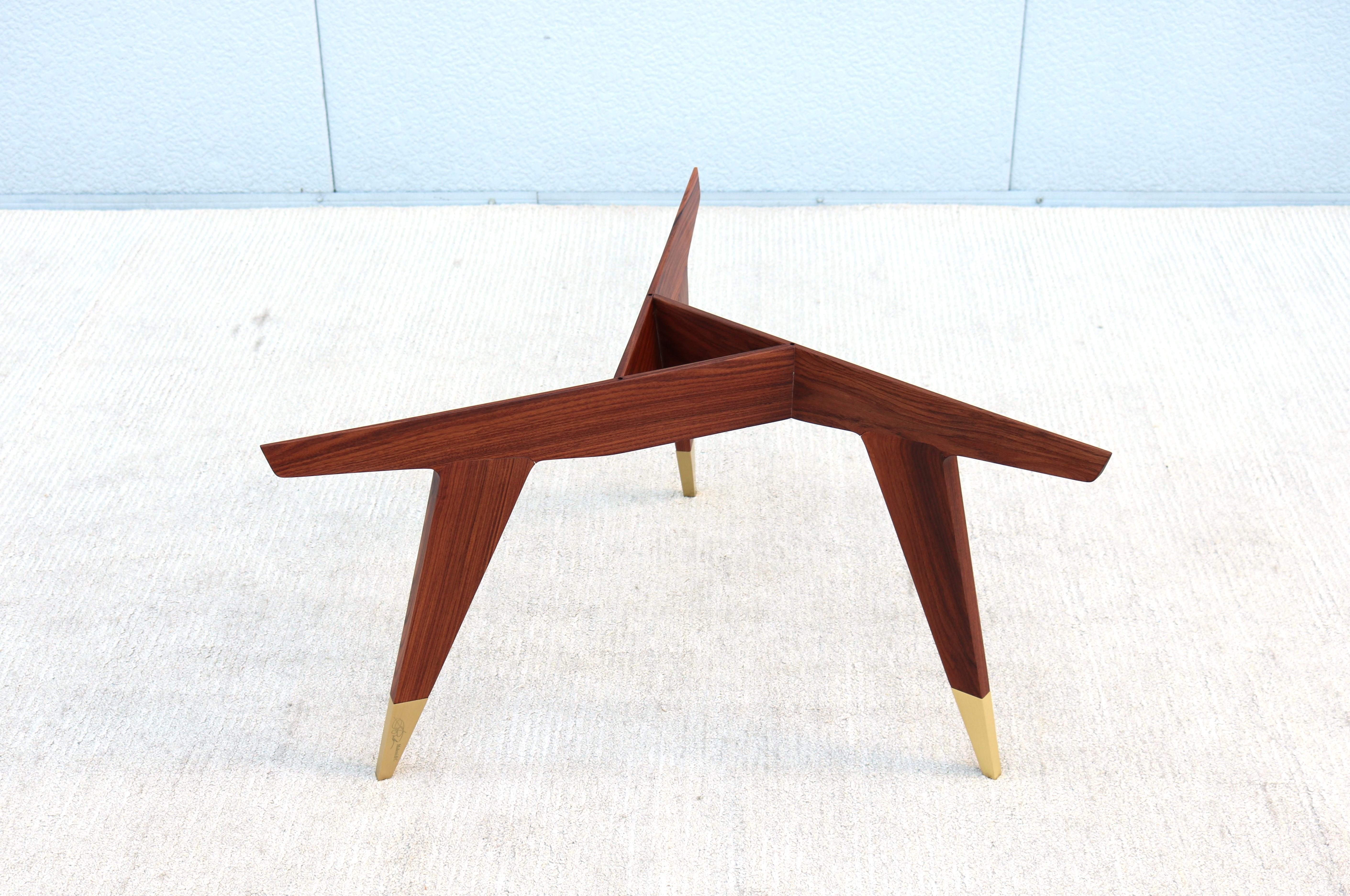 Italian Modern Gio Ponti for Molteni&C D.552.2 Coffee Table in Rosewood & Glass 9
