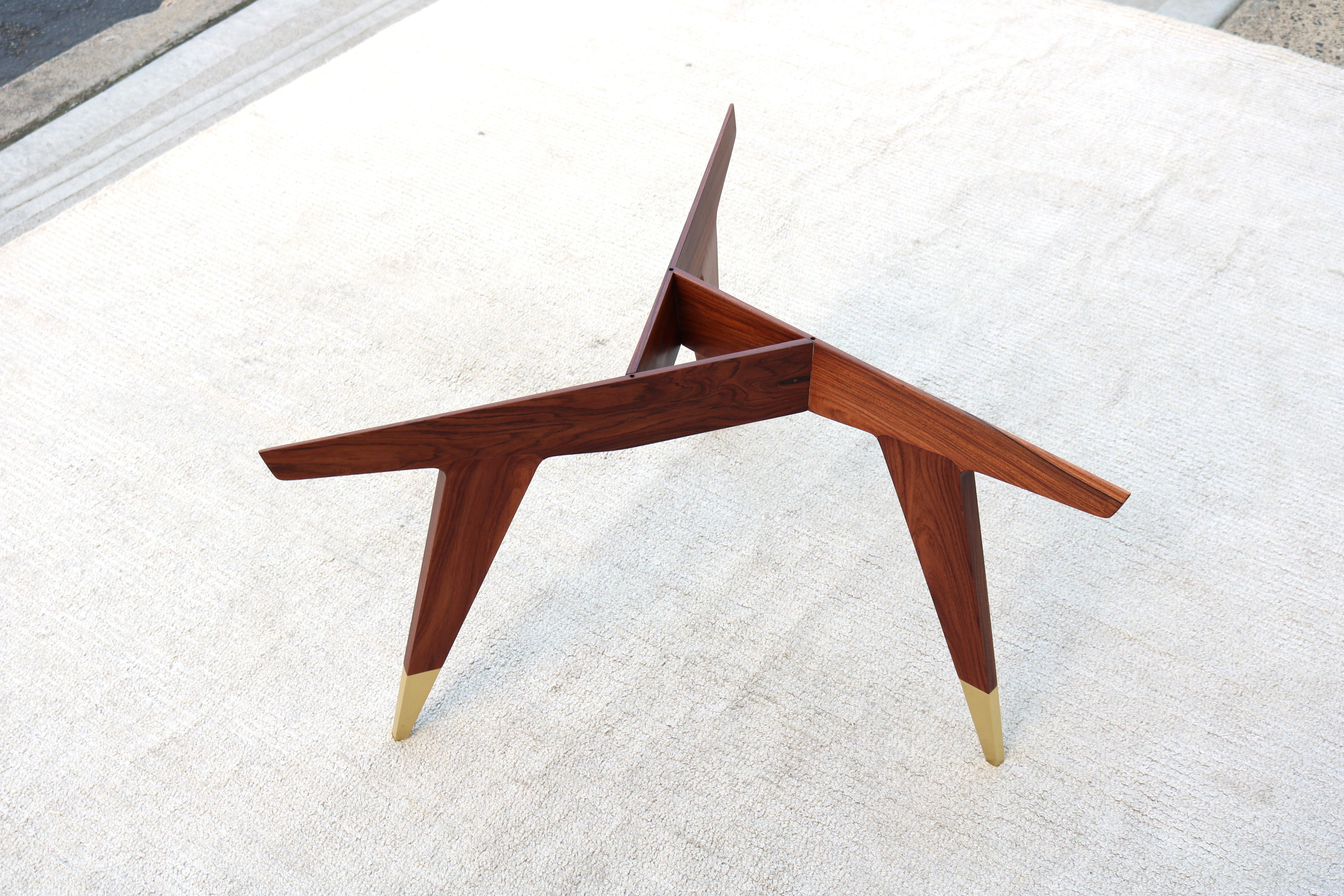 Italian Modern Gio Ponti for Molteni&C D.552.2 Coffee Table in Rosewood & Glass 11