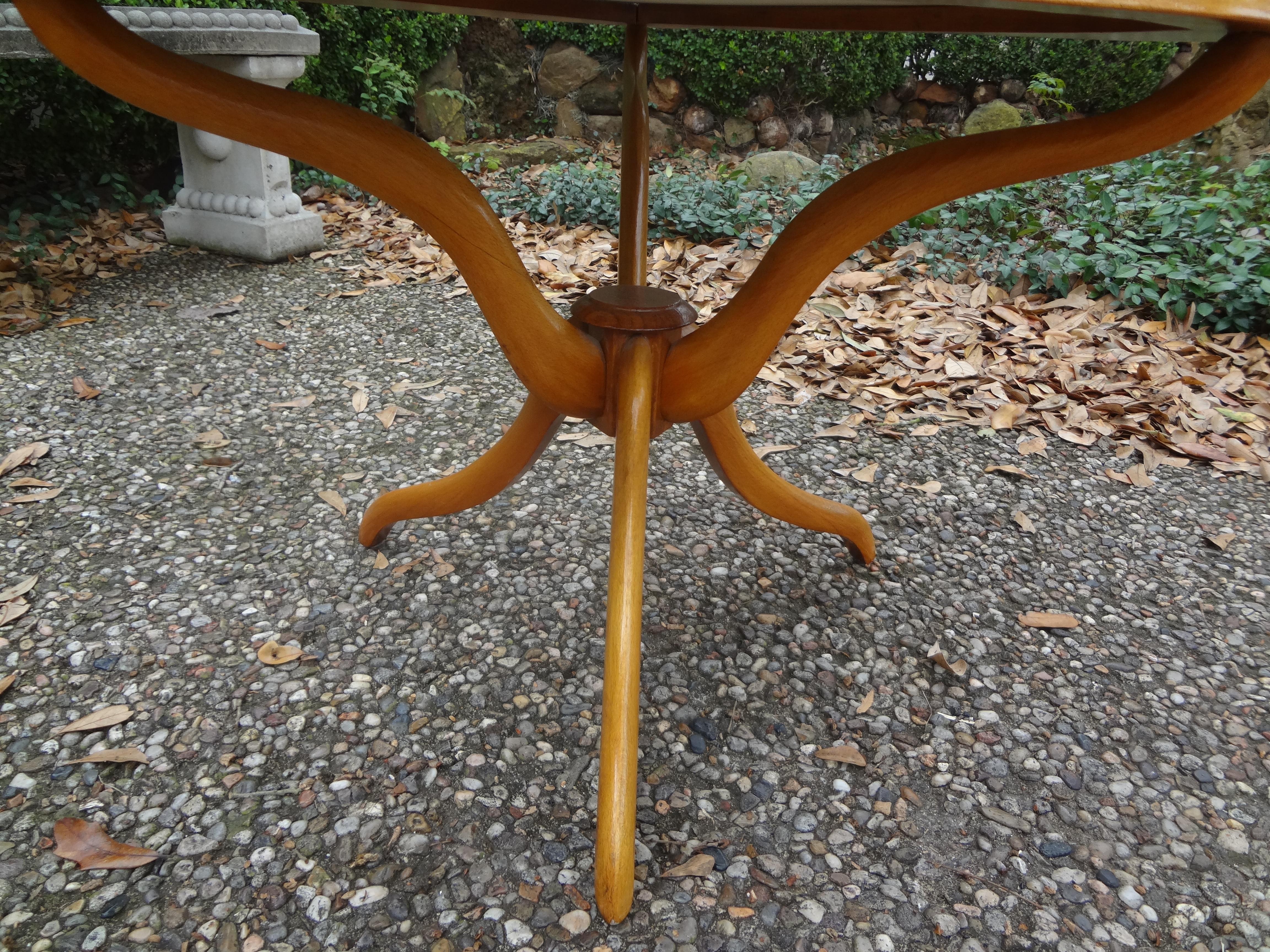 Italian Modern Gio Ponti Inspired Table In Good Condition For Sale In Houston, TX
