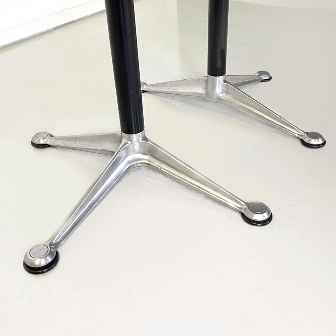 Metal Italian Modern Glass Aluminum Dining Table by Bruce Burdick for Tecno, 1980s For Sale