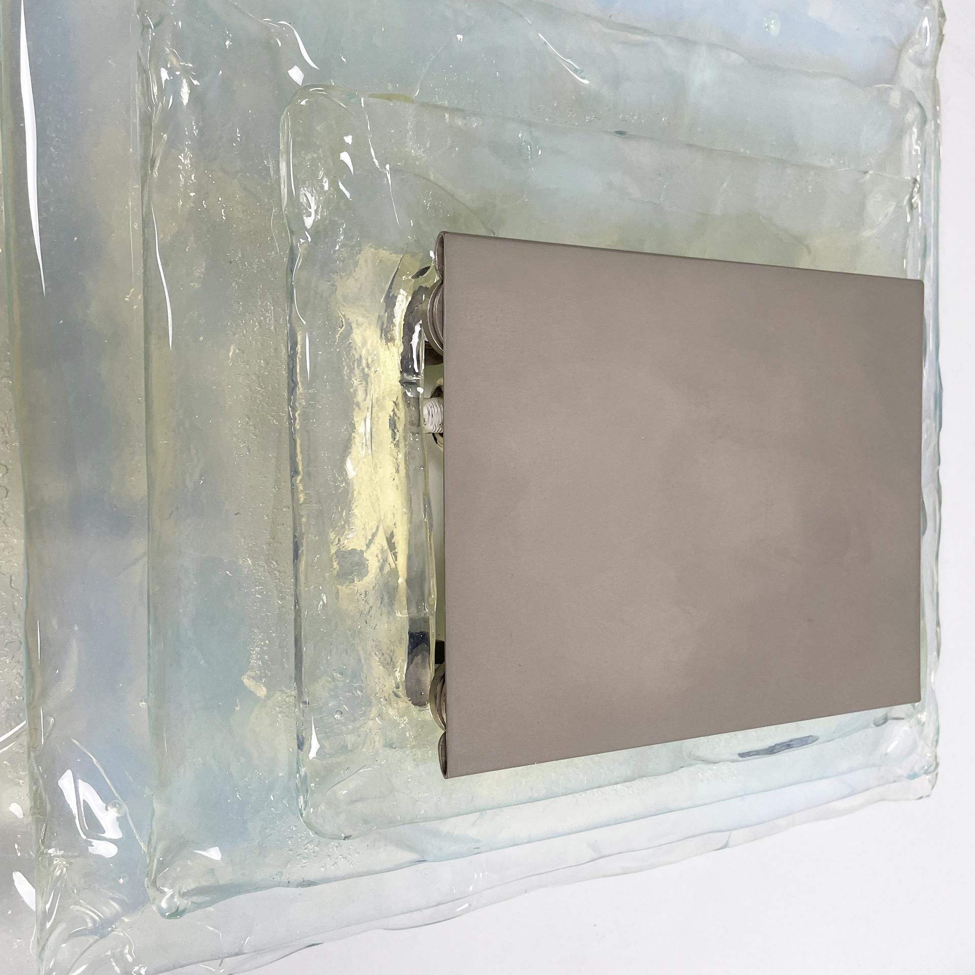 Métal Appliques modernes italiennes en verre et métal par Carlo Nason, 1970 en vente
