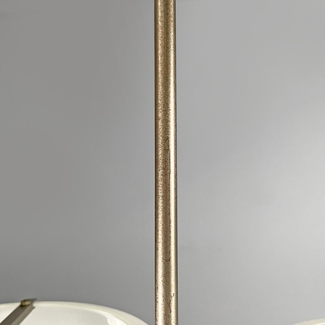 Italian modern glass brass chandelier Triclinio Vico Magistretti Artemide, 1970s 2