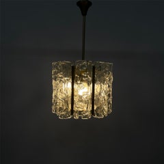 Italian modern glass chandelier by Carlo Nason for Mazzega, 1970s