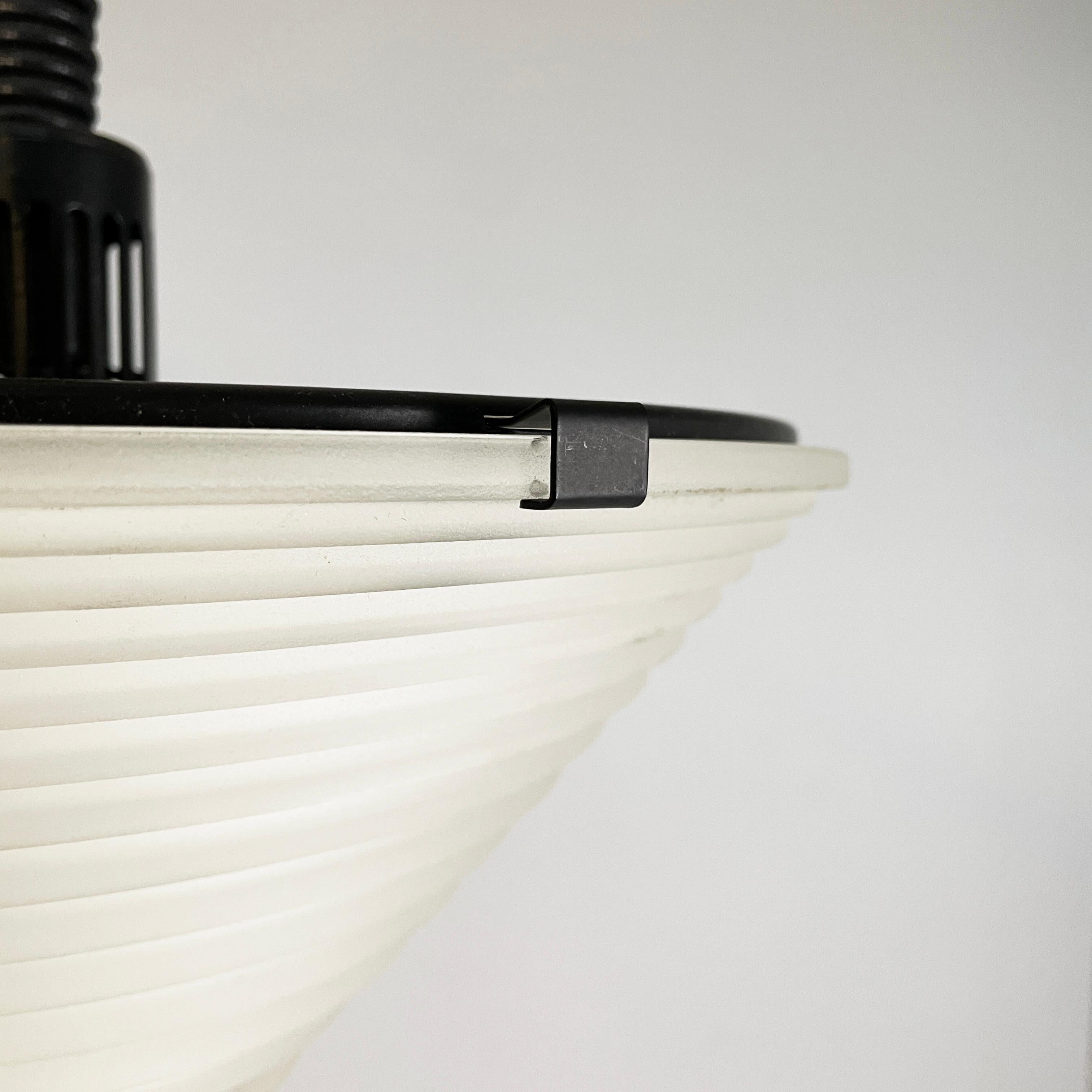 Italian modern glass chandelier Egina by Angelo Mangiarotti for Artemide, 1970s For Sale 5