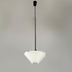 Italian modern glass chandelier Egina by Angelo Mangiarotti for Artemide, 1970s