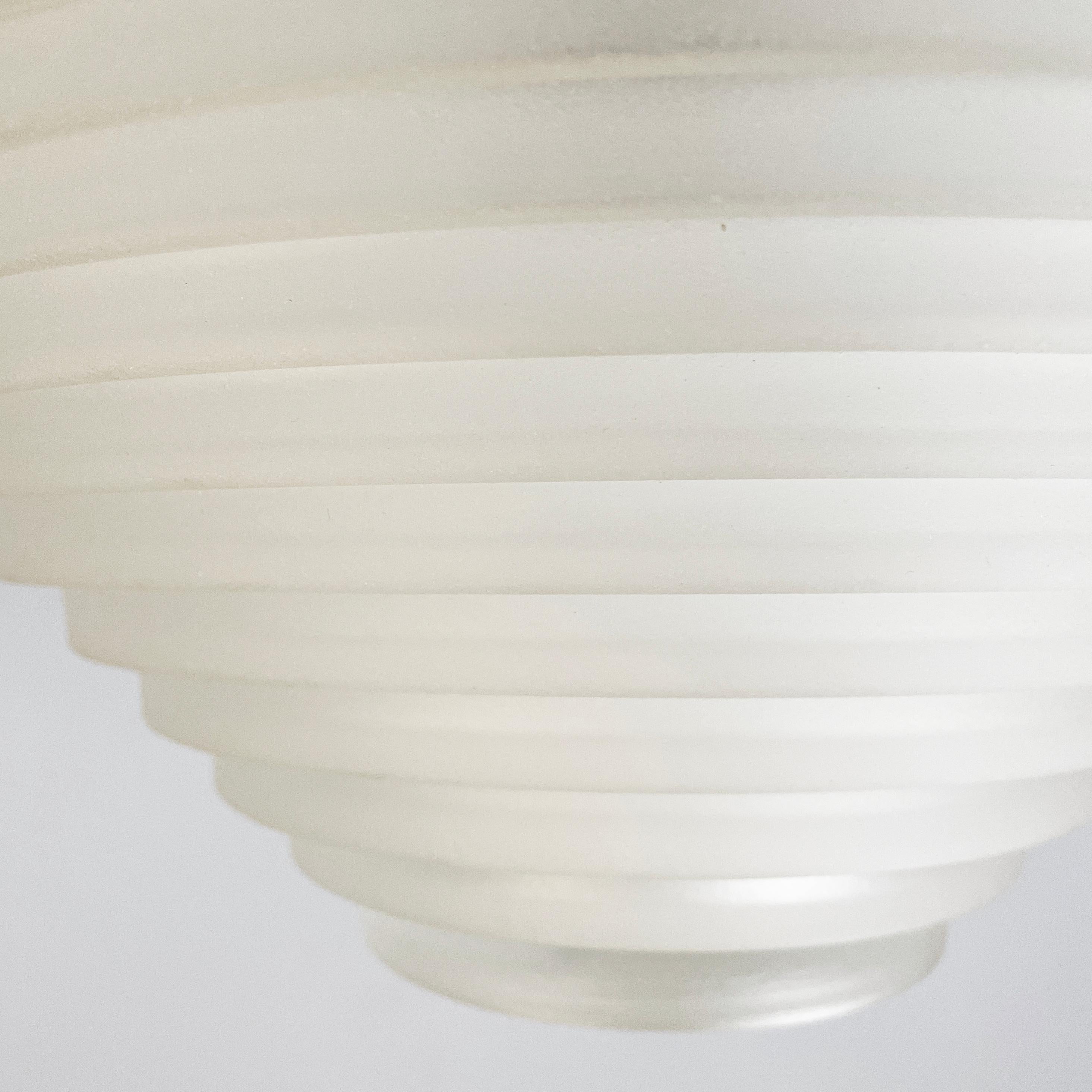 Italian modern glass chandelier Egina by Angelo Mangiarotti for Artemide, 1970s For Sale 3