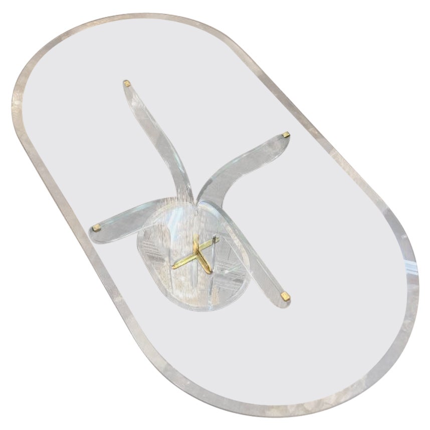 Italian Modern Glass Coffee Table For Sale
