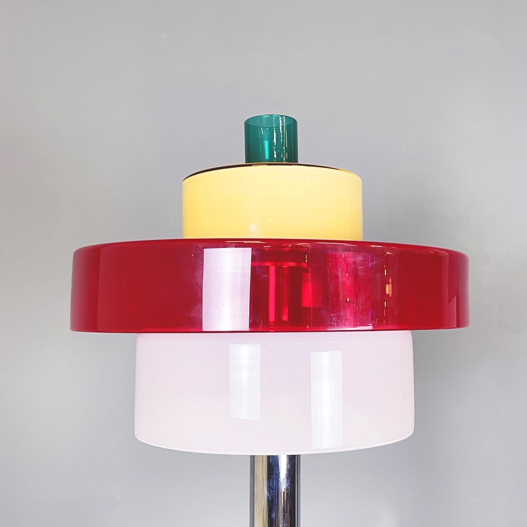 Italian Modern Glass Floor Lamp Allarnisam by Ettore Sottsass for Venini, 1990s In Good Condition For Sale In MIlano, IT